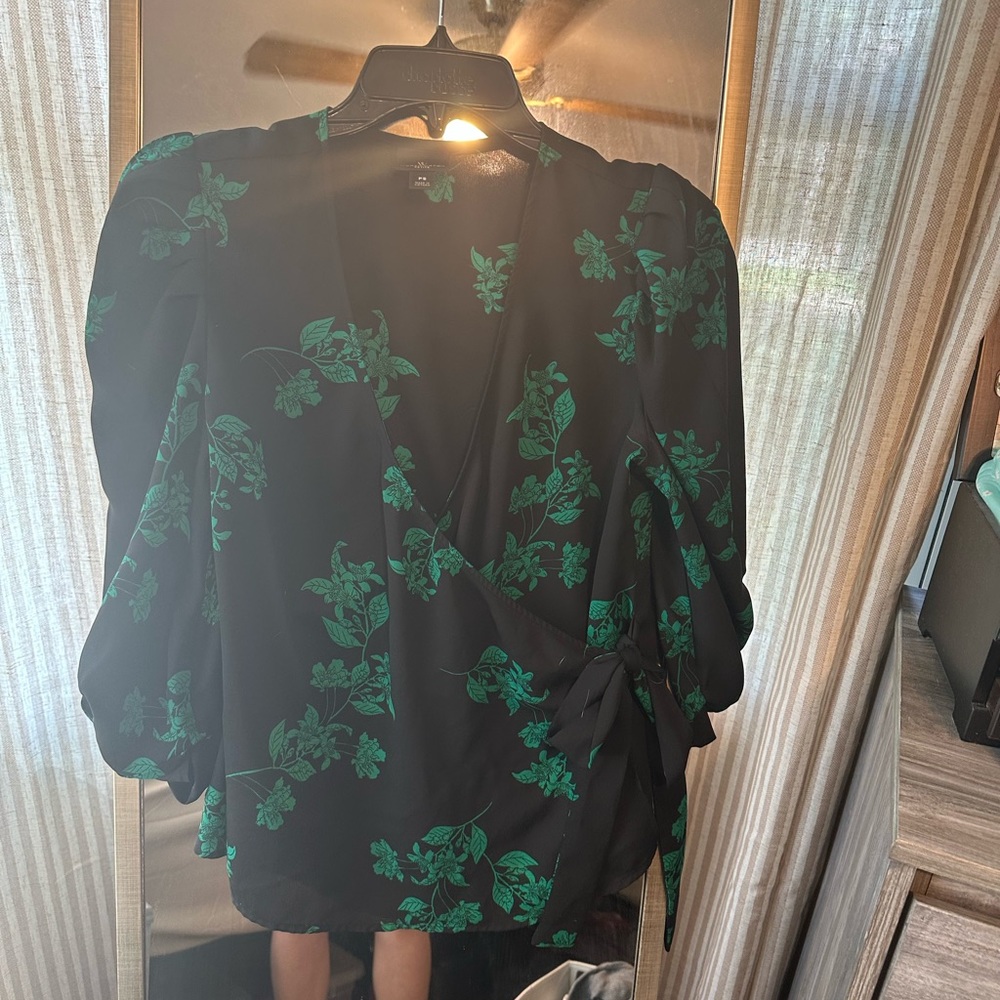 Worthington Wrap Around Sheer Top